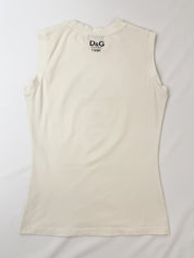 D&G Dolce & Gabbana 2000s Big Babol Italian Ad Graphic Sleeveless Tee - S/M