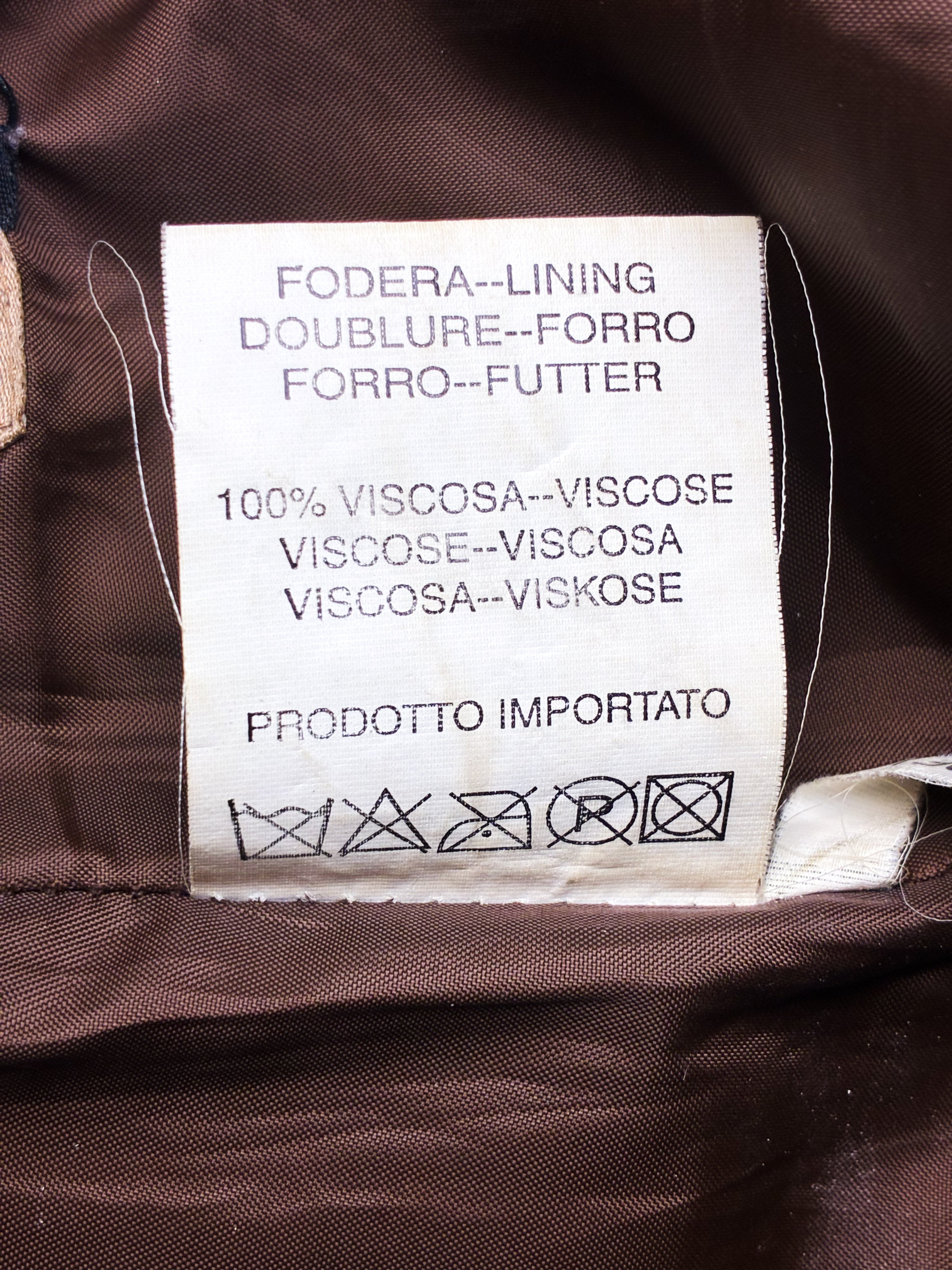 Conbipel 2000s Brown Leather Mini Skirt - M