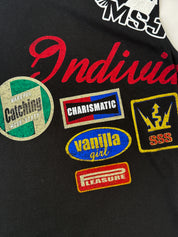 Miss Sixty 2000s Black Racing Graphic Patch Sleeveless Tee - S/M