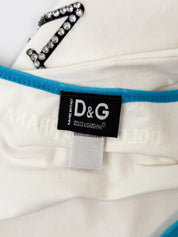 D&G Dolce & Gabbana 2000s I Love Dolce Vita Rhinestone Tank - As Is - XS/S