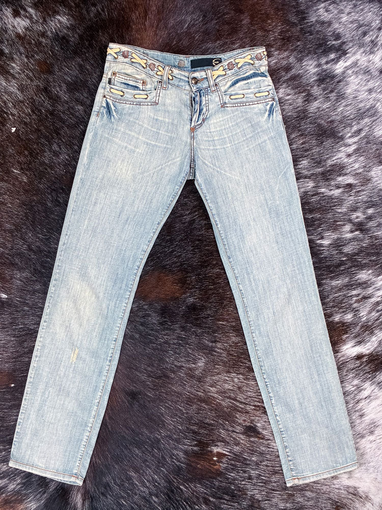 Just Cavalli Light Denim Jeans with Rope Detail