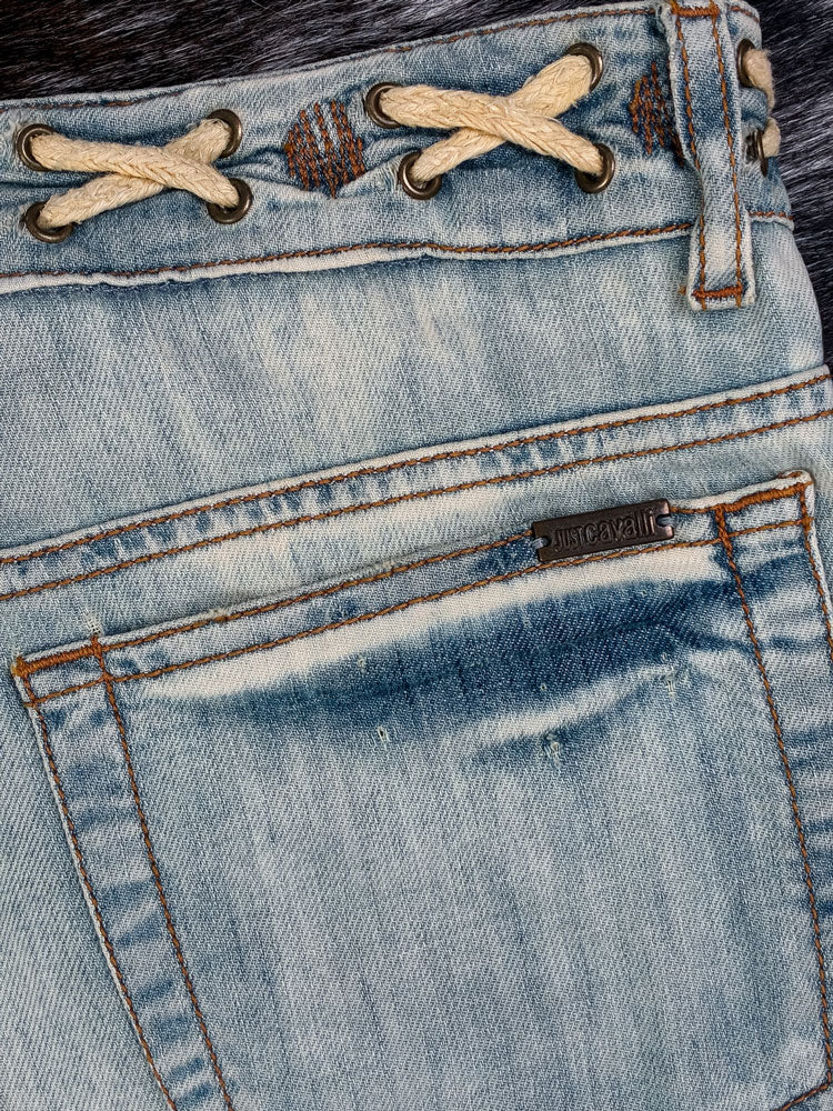 Just Cavalli Light Denim Jeans with Rope Detail