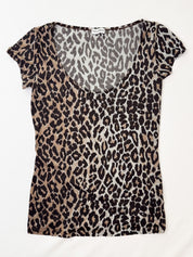 D&G Dolce & Gabbana Underwear 2000s Leopard Print Stretch Tee - S