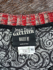 Jean Paul Gaultier Maille 1990s Silk Trompe-l’Œil Top