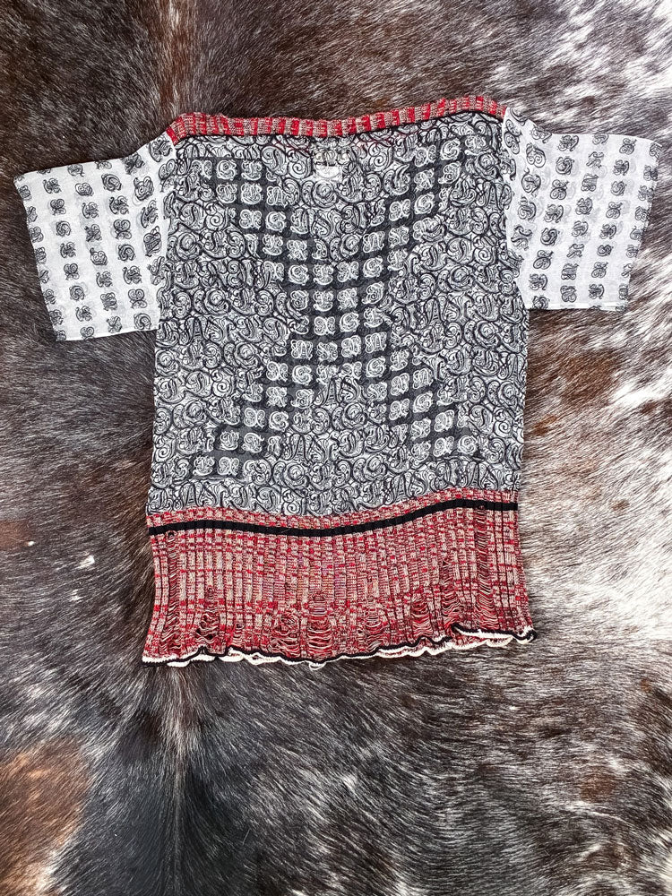 Jean Paul Gaultier Maille 1990s Silk Trompe-l’Œil Top