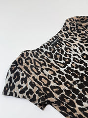 D&G Dolce & Gabbana Underwear 2000s Leopard Print Stretch Tee - S