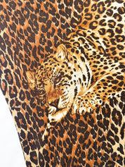 D&G Dolce & Gabbana Beachwear 2000s Leopard Graphic Tee - S/M