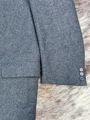 Monti “Monte Piuma” 1980s Charcoal Wool Overcoat