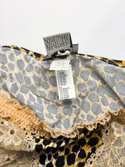 D&G Dolce & Gabbana 2000s Leopard Lace Underwired Bra and Brief Set - 30B / M