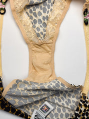 D&G Dolce & Gabbana 2000s Leopard Lace Underwired Bra and Brief Set - 30B / M