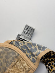 D&G Dolce & Gabbana 2000s Leopard Lace Underwired Bra and Brief Set - 30B / M