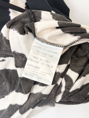 Roberto Cavalli 2000s Zebra Print Modal Top - S