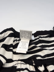 D&G Dolce & Gabbana 2000s Zebra Logo Print Bustier Cami and Brief Set - XS/S