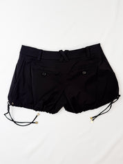 Elisabetta Franchi Celyn b. 2000s Black Bubble Shorts - S
