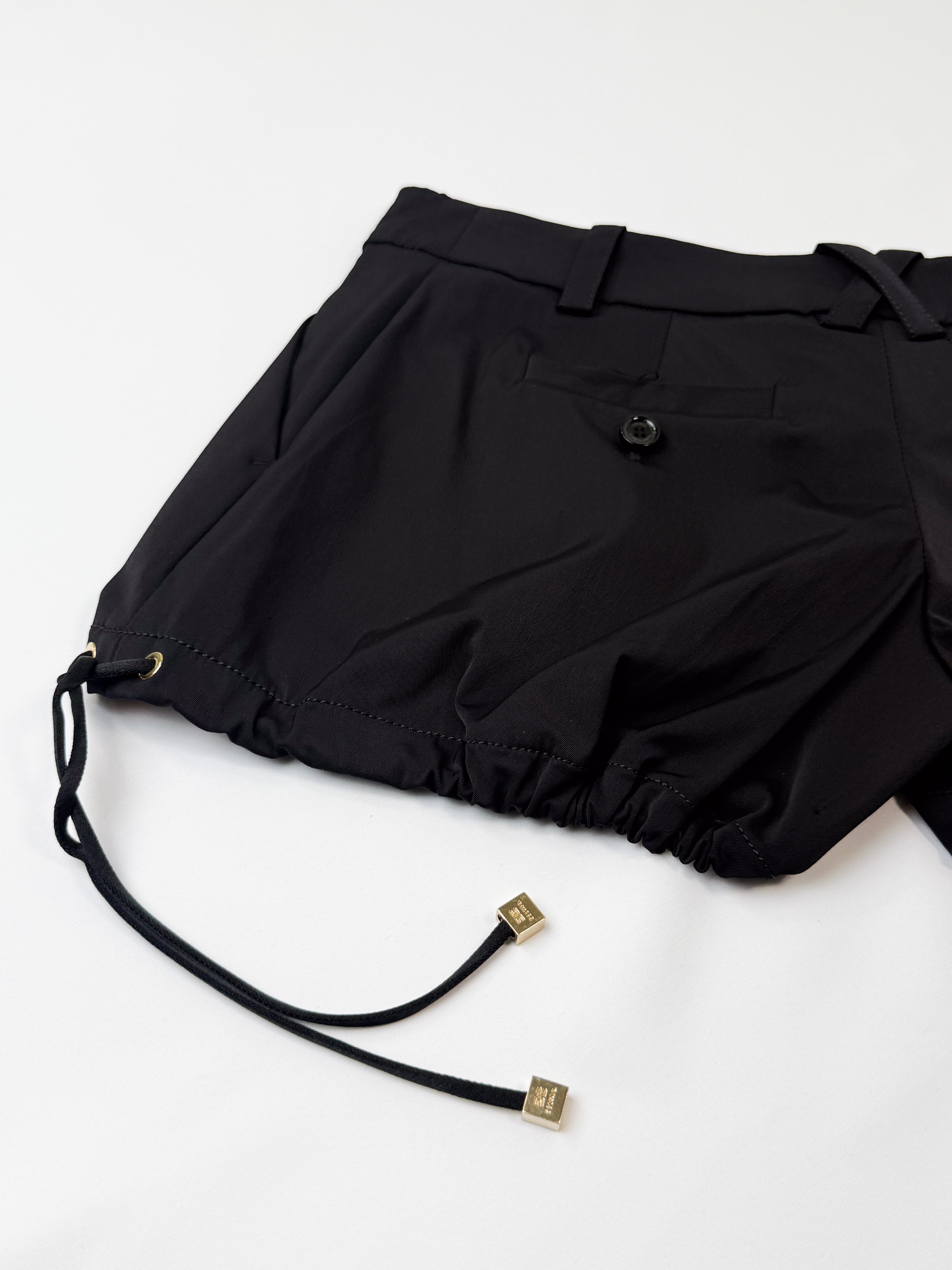 Elisabetta Franchi Celyn b. 2000s Black Bubble Shorts - S
