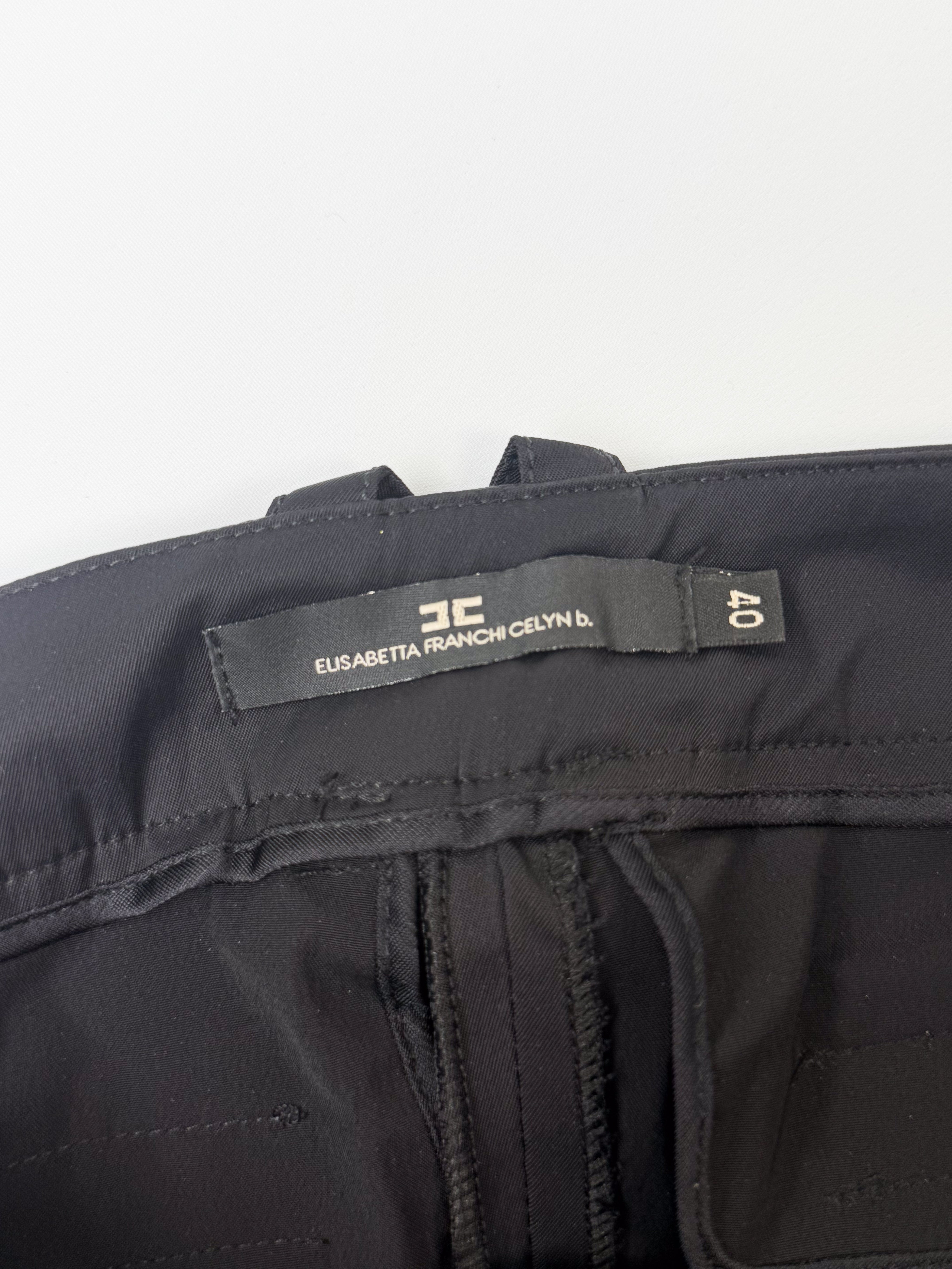 Elisabetta Franchi Celyn b. 2000s Black Bubble Shorts - S