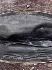 Phard 2000s Black Jeweled Leather Chain Bag