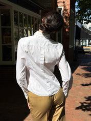 Dolce & Gabbana Cream Cotton Fitted Button-Down Shirt - S/M