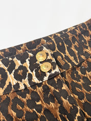 Dolce & Gabbana Beachwear 2000s Leopard Print Sleeping Leopard Micro Mini Skirt - W33
