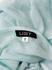 List 2000s Mint Mesh Gem Rhinestone Embellished Cami - M