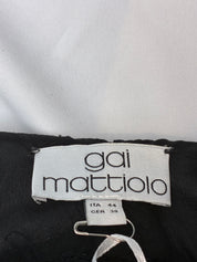 Gai Mattiolo 2000s Black & White Polka Dot Silk Party Dress - S/M