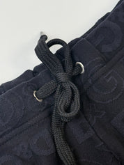D&G Dolce & Gabbana Beachwear 2000s Tonal Logo Jacquard Micro Shorts - M/L