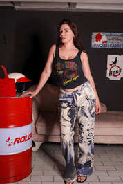 Just Cavalli 2000s Napoleon Print Graffiti Jeans