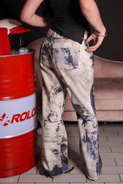 Just Cavalli 2000s Napoleon Print Graffiti Jeans