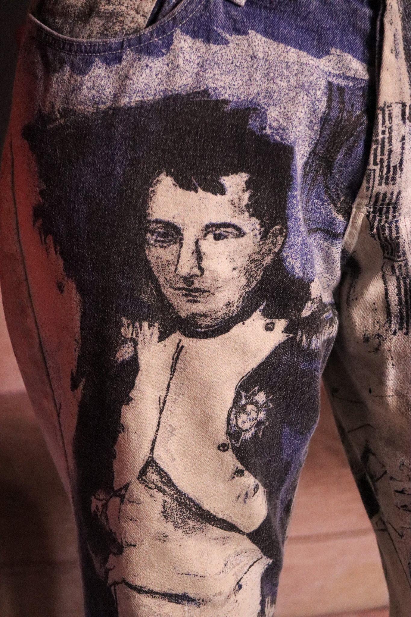 Just Cavalli 2000s Napoleon Print Graffiti Jeans
