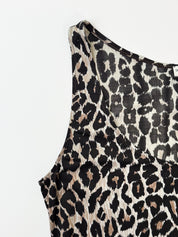 D&G Dolce & Gabbana Underwear 2000s Leopard Print Tank - M/L