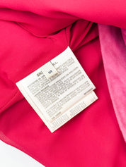 Giorgio Armani 2000s Hot Pink Goat Suede Draped Cami - S
