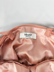 Blugirl Blumarine Modern Dusty Rose Satin Midi Dress - M