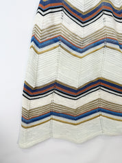 M Missoni 2010s Multicolor Chevron Knit Halter Top - S/M