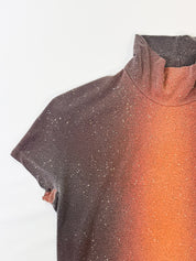 Roberto Cavalli FW 2000 Ombre Glitter Turtleneck Top - M/L