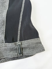 D&G Dolce & Gabbana 2000s Gray Acid Wash Denim Corset Top - XS