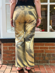 Roberto Cavalli Early 2000s Tiger Print Jeans - W30