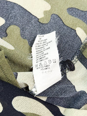 Sinéquanone Paris 2000s Camo Print Sleeveless Button-Up - S/M