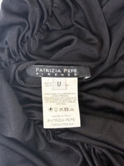 Patrizia Pepe Firenze 2000s Black Sequin Halter Top - XS/S