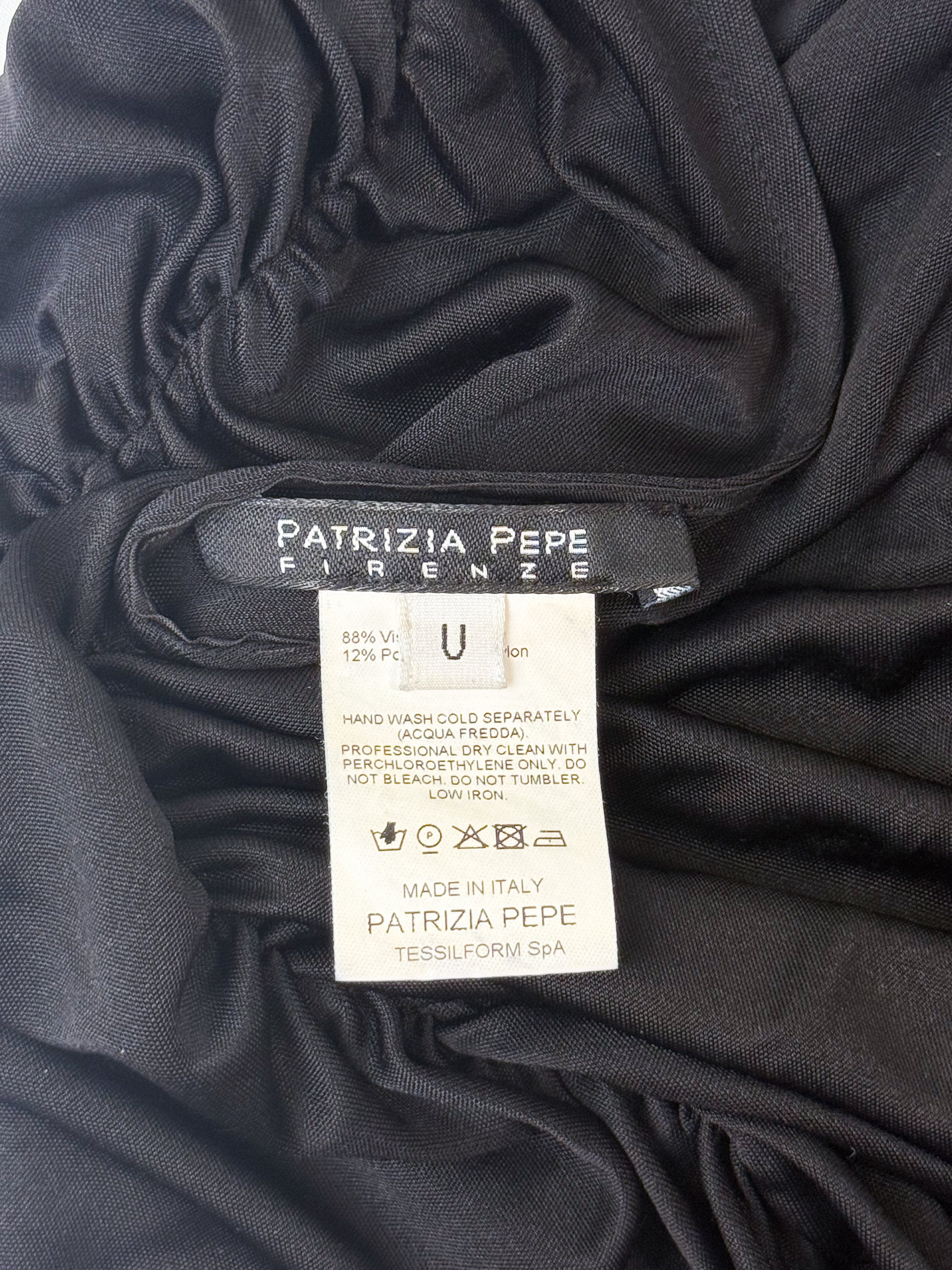 Patrizia Pepe Firenze 2000s Black Sequin Halter Top - XS/S