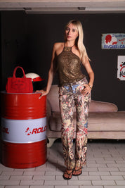 Just Cavalli 2003 Baroque Floral Grapevine Jeans