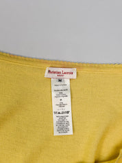 Christian Lacroix Bazar 2000s Yellow Pointelle Knit Ruffle Cami - S/M