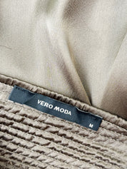 Vero Moda 2000s Olive Satin Sequin Bubble Cami - S