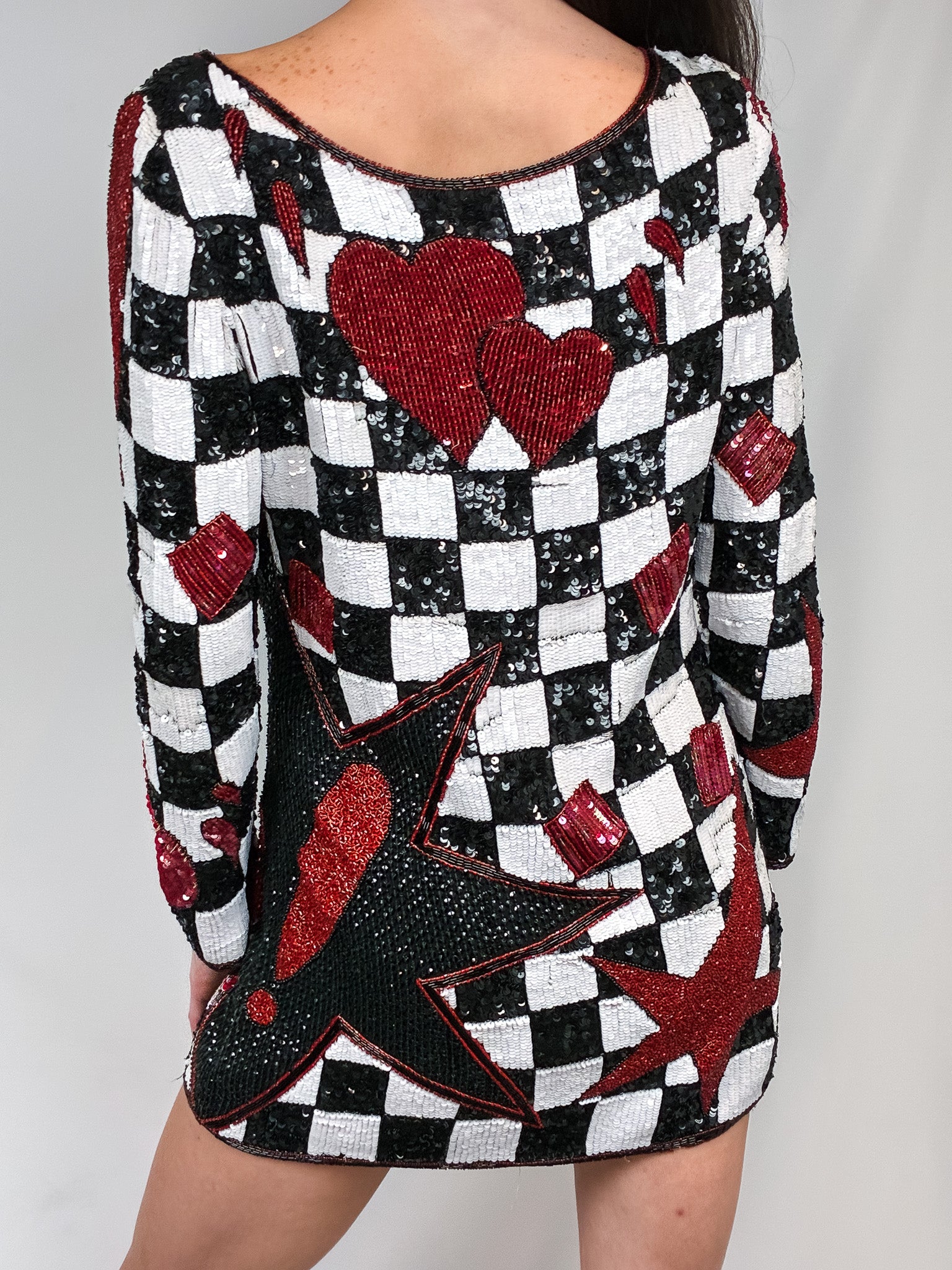 Ella Singh for Escada 1990s Couture Sequin Dress – M