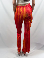 Roberto Cavalli Class 2015 Snake Print Flared Pants – S