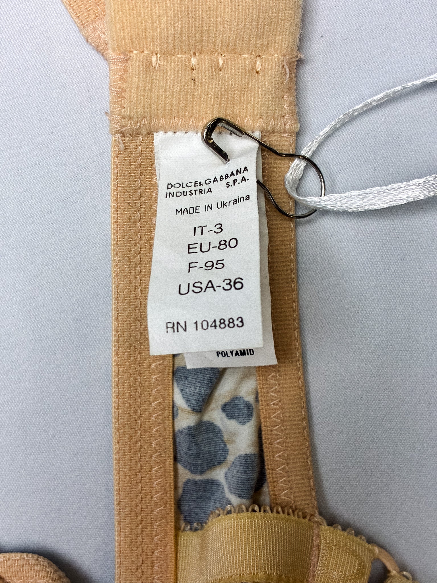 D&G Dolce & Gabbana 2000s Leopard Lace Underwired Bra and Brief Set - 30B / M