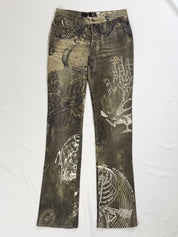 Just Cavalli FW2003 Astrology Zodiac Print Jeans - W27