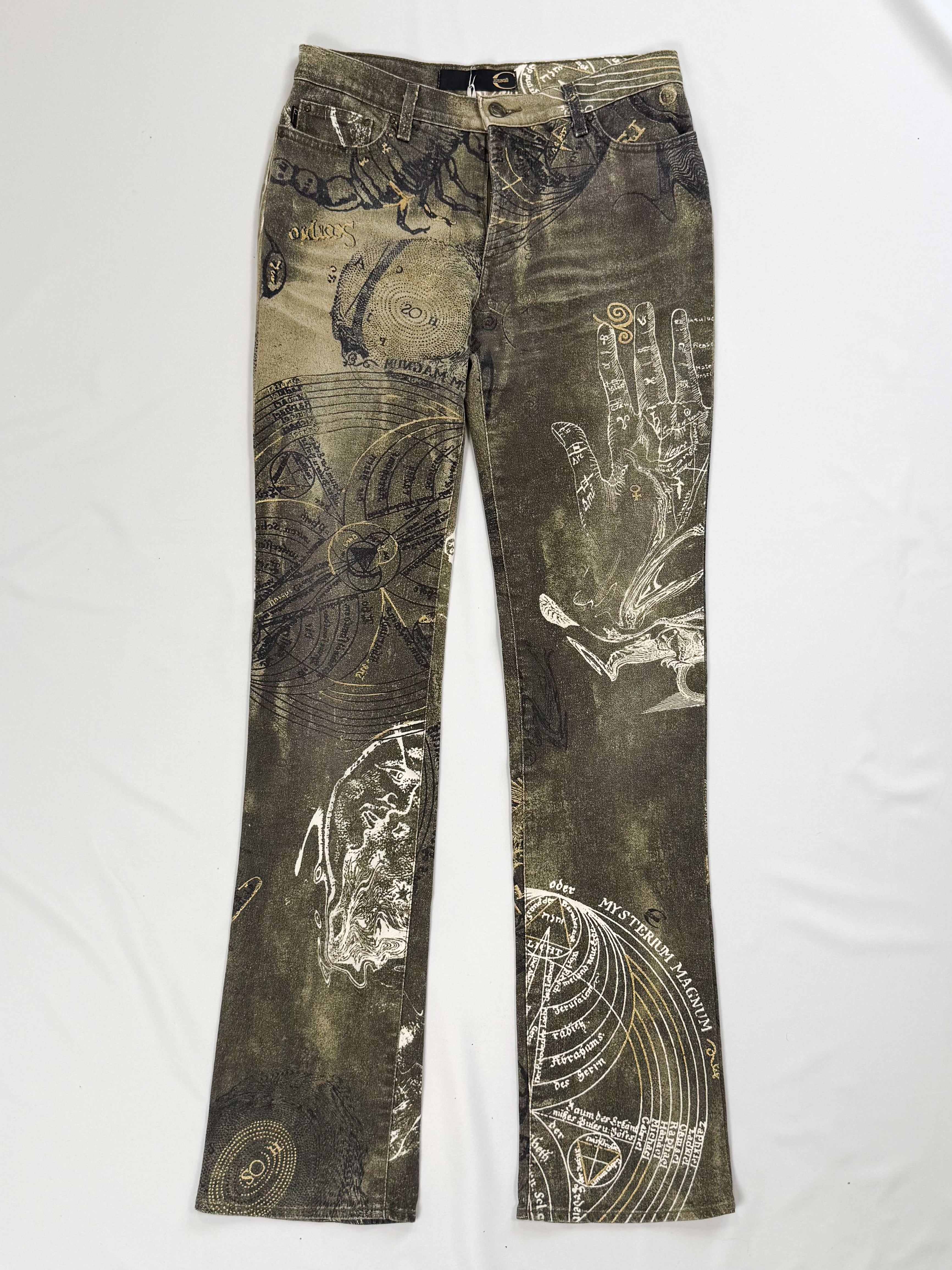 Just Cavalli FW2003 Astrology Zodiac Print Jeans - W27