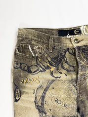 Just Cavalli FW2003 Astrology Zodiac Print Jeans - W27