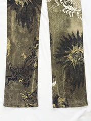 Just Cavalli FW2003 Astrology Zodiac Print Jeans - W27