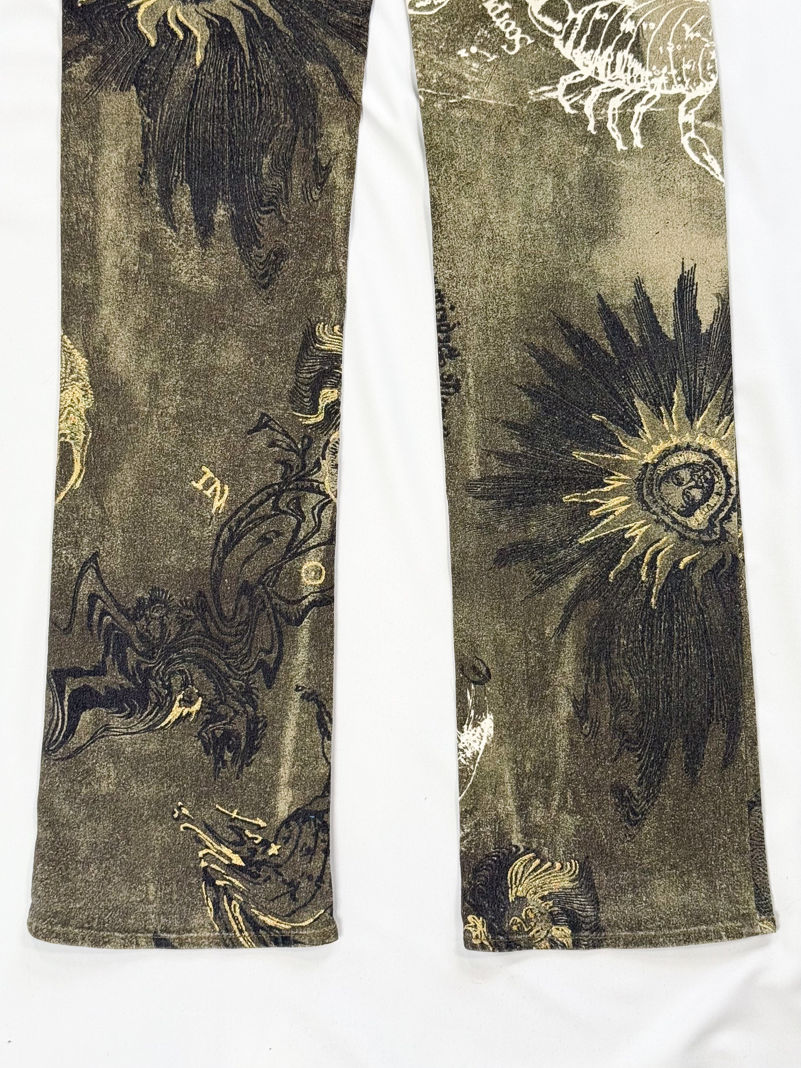 Just Cavalli FW2003 Astrology Zodiac Print Jeans - W27